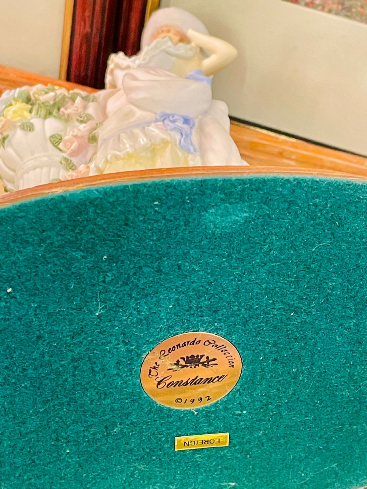 Leonardo Collection Constance Figurine – 11” Floral Victorian Lady