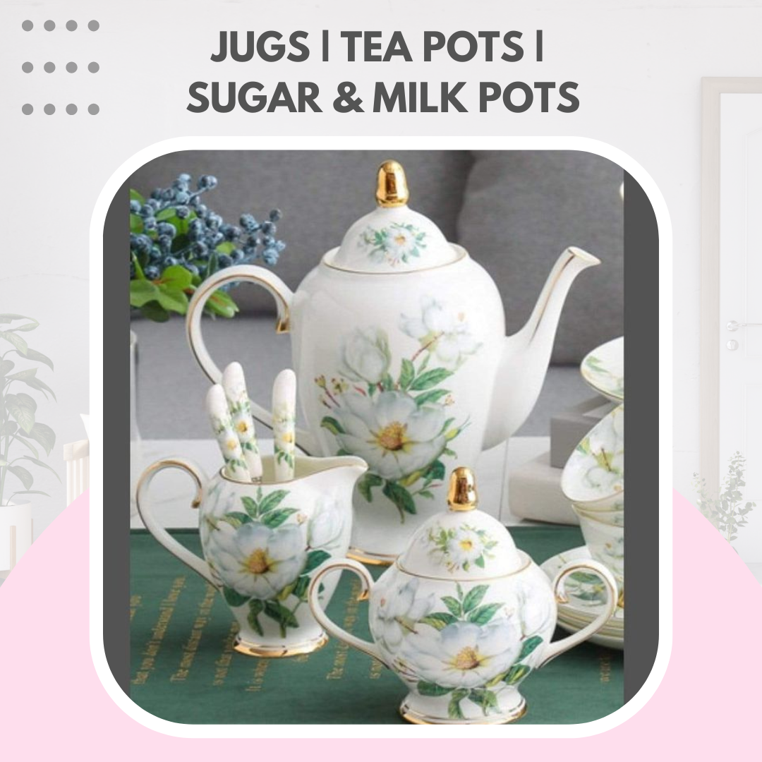 JUGS | TEA POTS | MILK & SUGAR POTS