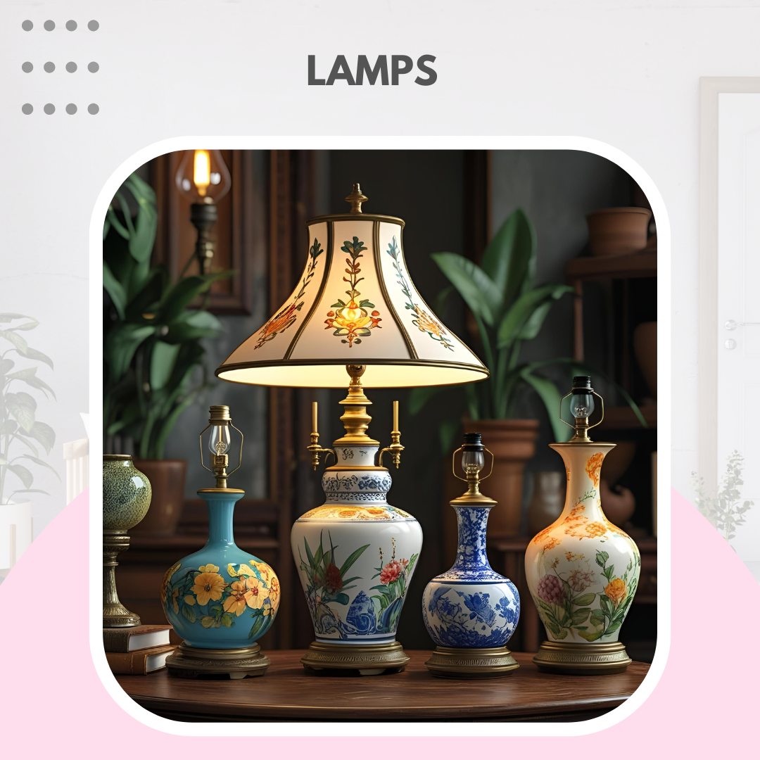 COLLECTION OF LAMPS