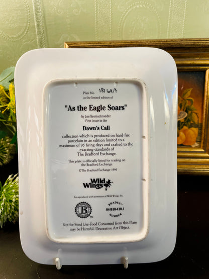Bradford Exchange As the Eagle Soars Plate 8.5 Inch