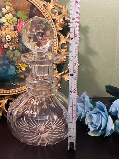 Vintage Crystal Glass Decanter
