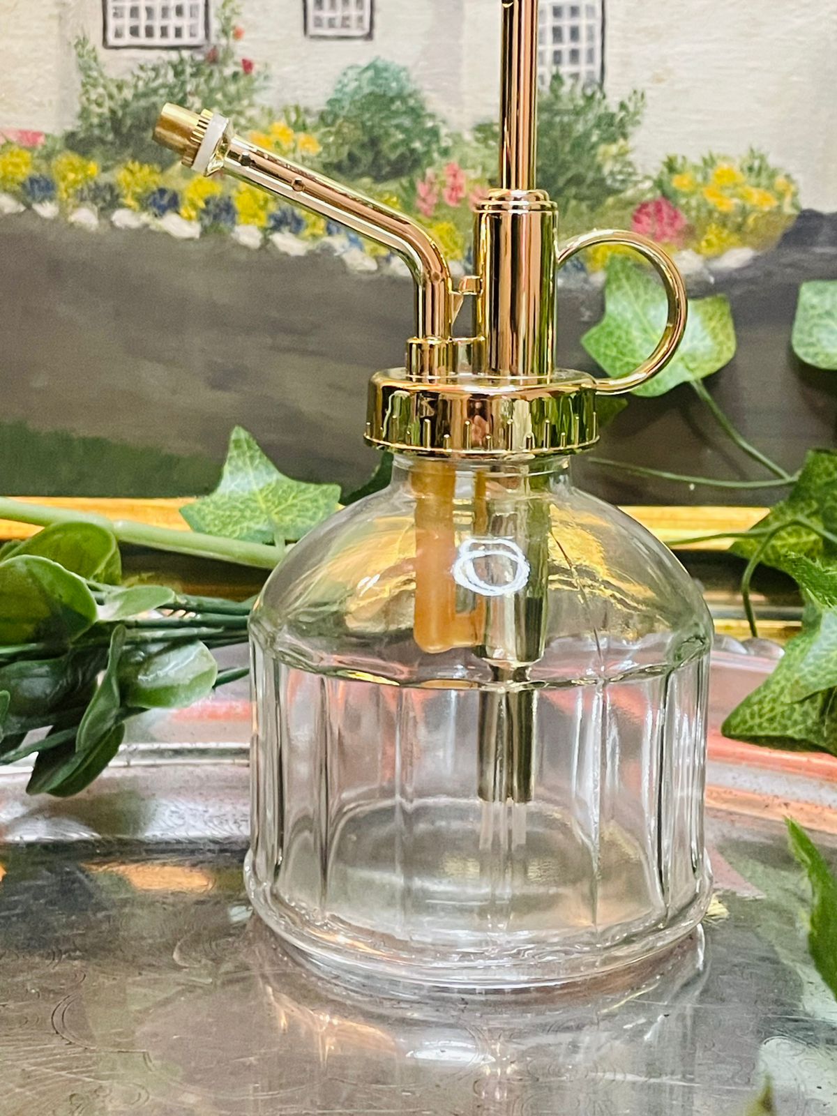 DELFINO Clear Glass Plant Mister – Elegant Spray Bottle