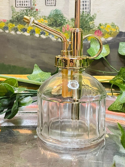 DELFINO Clear Glass Plant Mister – Elegant Spray Bottle
