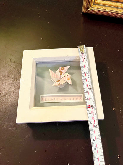 Mini Origami Bird Shadow Box Wall Art – 5 Inch