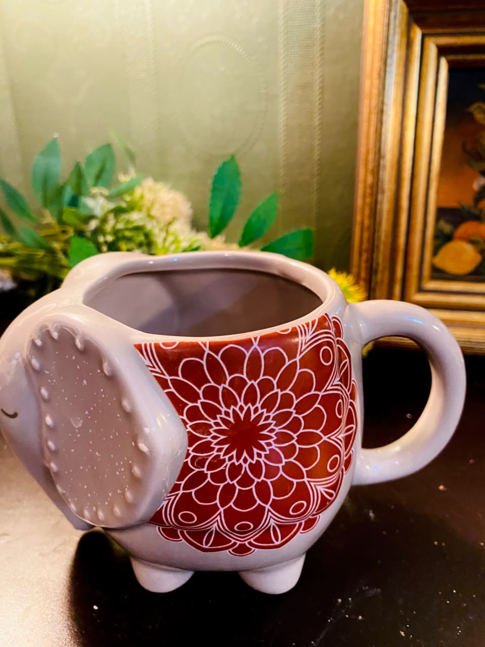 Elephant Ceramic Mug 5 Inch Novelty Coffee Mug