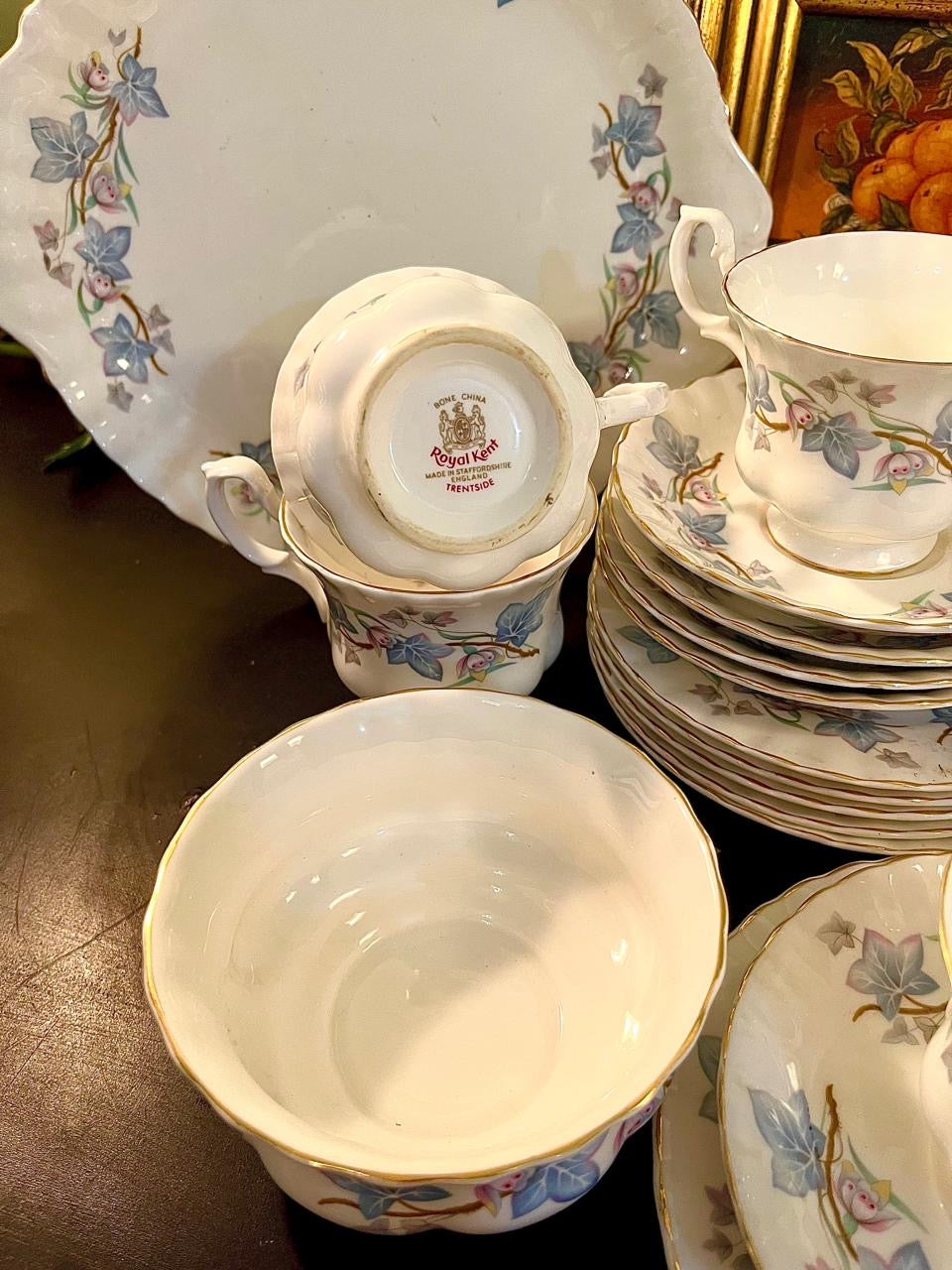 Royal Kent Trentside Fine Bone China Tea Set England – 21 Piece