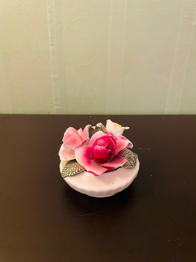 Thornhill English Bone China Rose Posy Ornament 3 Inch