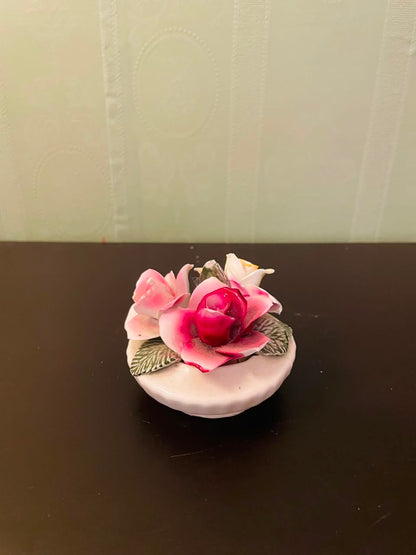 Thornhill English Bone China Rose Posy Ornament 3 Inch