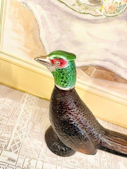 Vintage Avon Pheasant After Shave Lotion Bottle - Unique Ceramic Pheasant Figurine