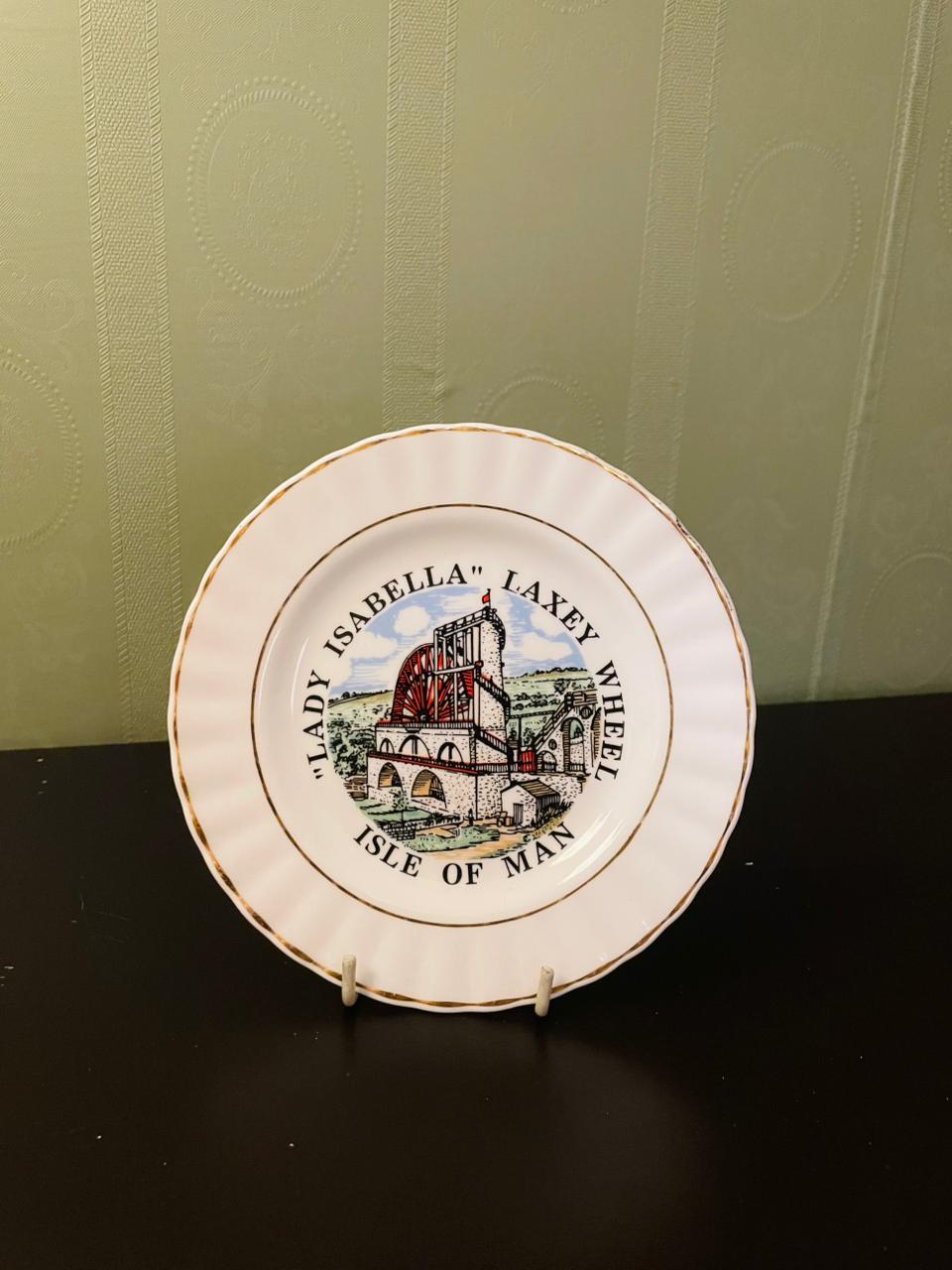 Lady Isabella Laxey Wheel Isle of Man Plate – 6 Inch