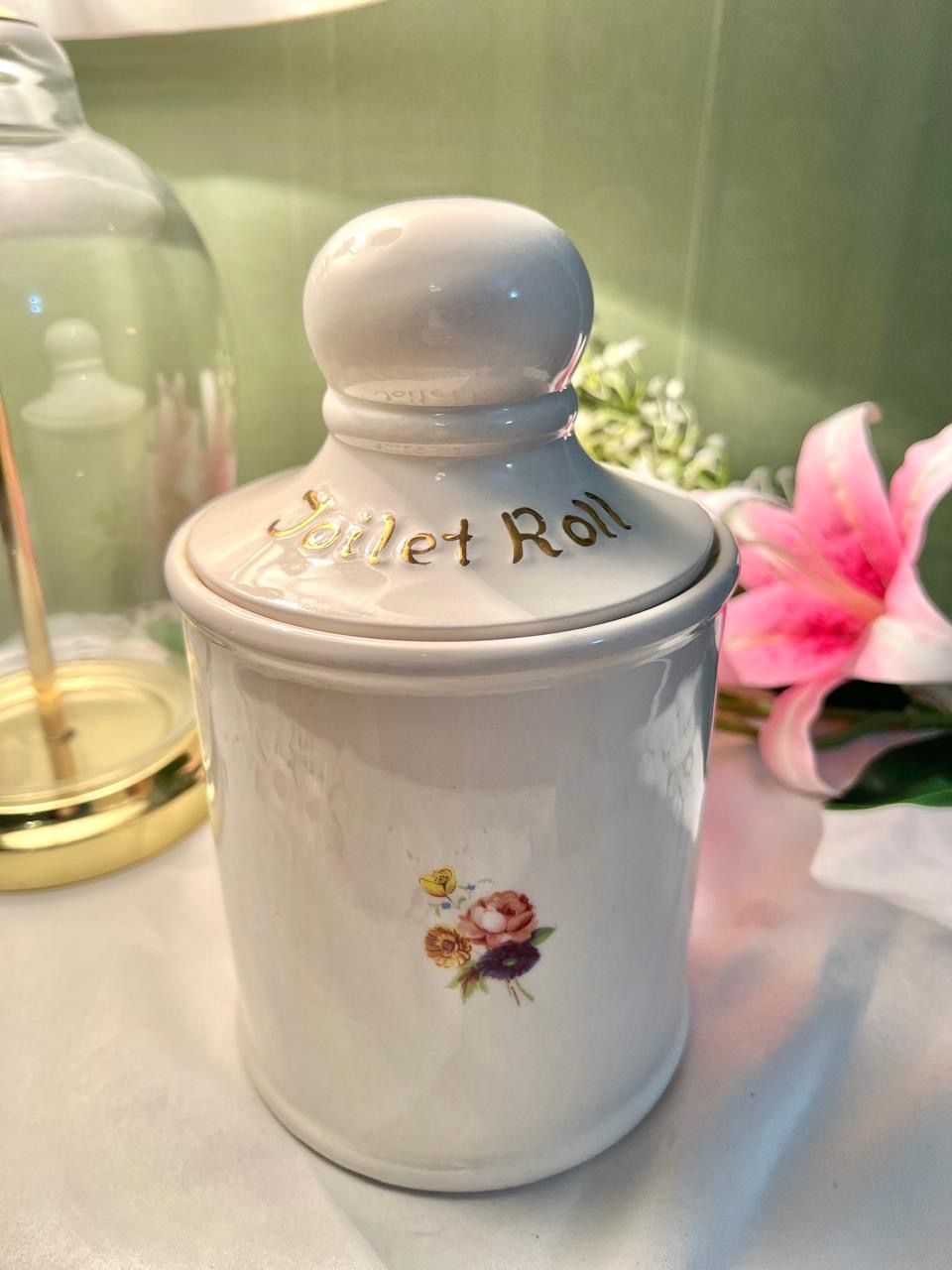 Price Kensington White Ceramic Floral Storage Jar Airtight 19cm