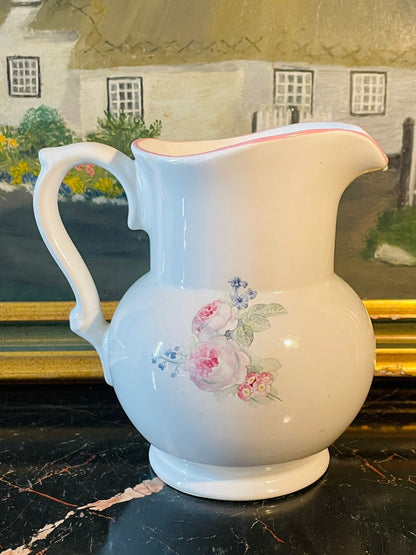 Floral Jug Ceramic , The Boots Company “Original Collection”  – Made in England – 7 Inches Tall