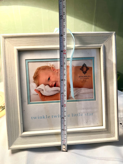 Vintage Twinkle Twinkle Little Star Baby Photo Frame 23cm