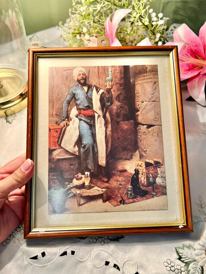 Orientalist Figure Framed Art 10"