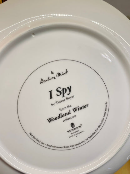 Wedgwood “I Spy” Owl Plate – Woodland Winter Collection – England