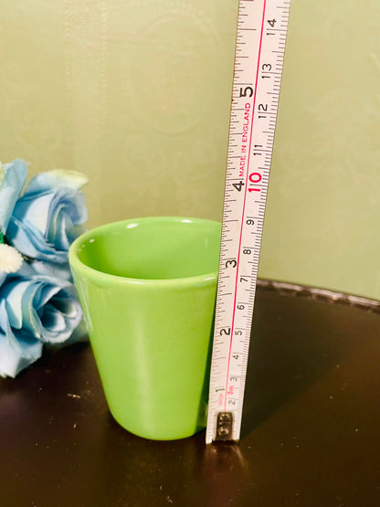 Lime Green Ceramic Mini Planter – Glossy 3 Inch Pot