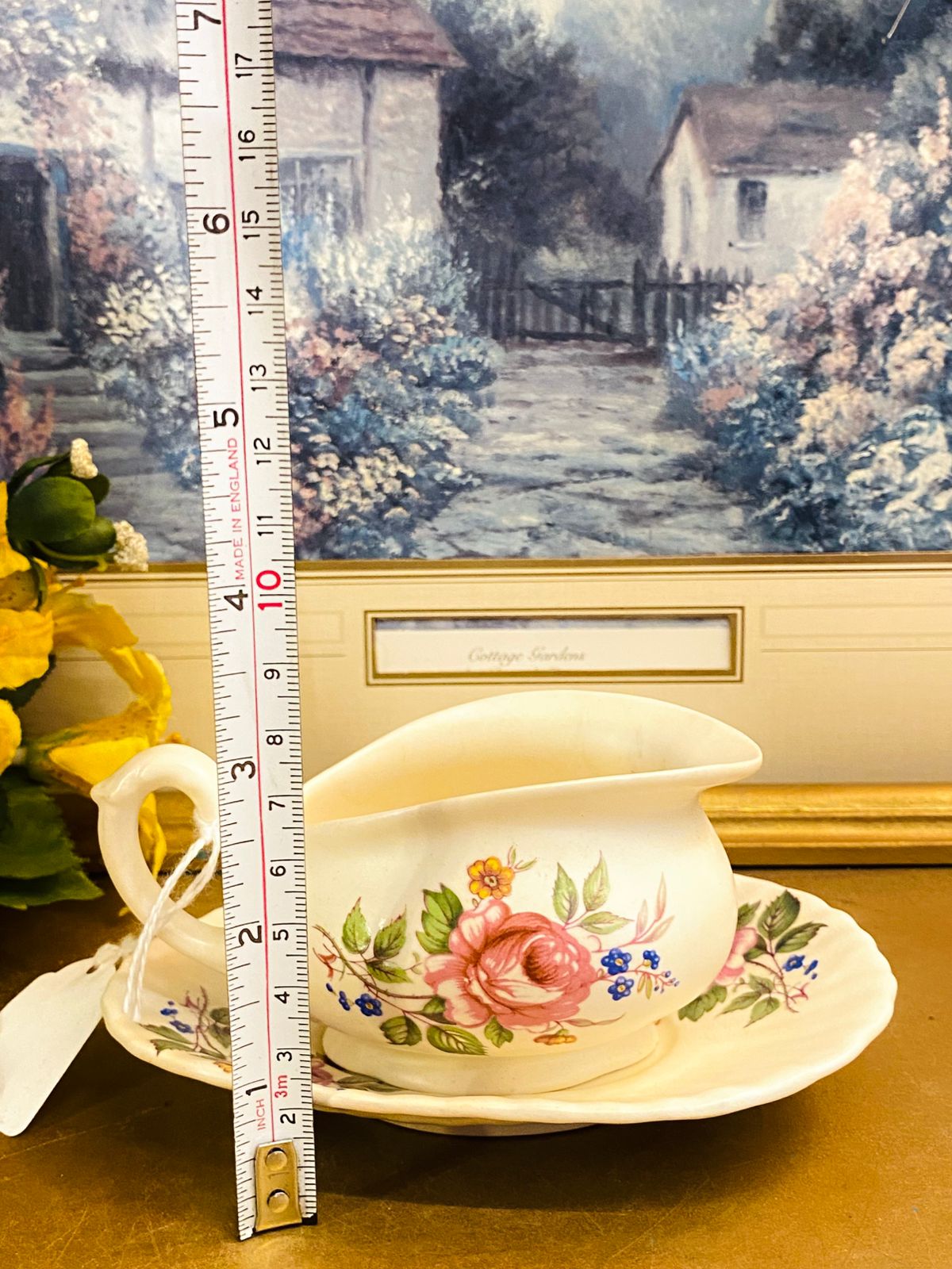 Vintage Rosevale Pottery Floral Set