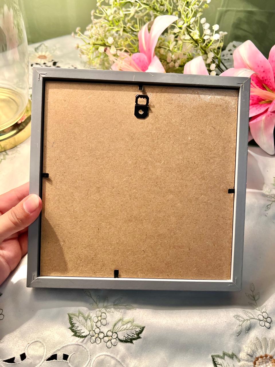 3D Floral Shadow Box Wall Art 8"