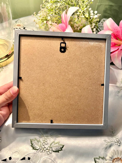3D Floral Shadow Box Wall Art 8"