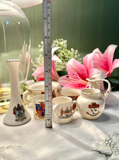 Heraldic Miniature China Decorative Set 7 Piece