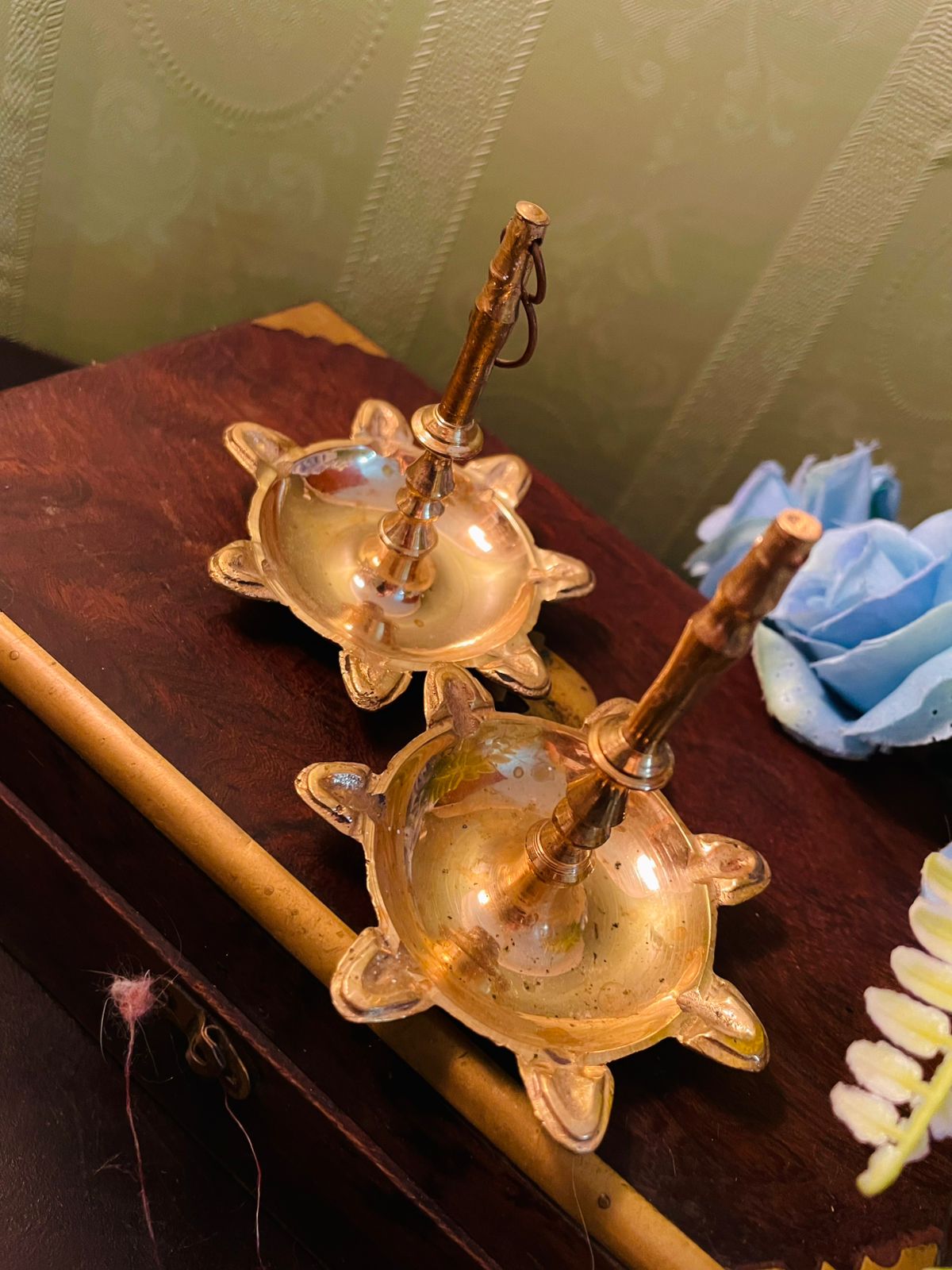 Vintage Brass Ring Holder Stand