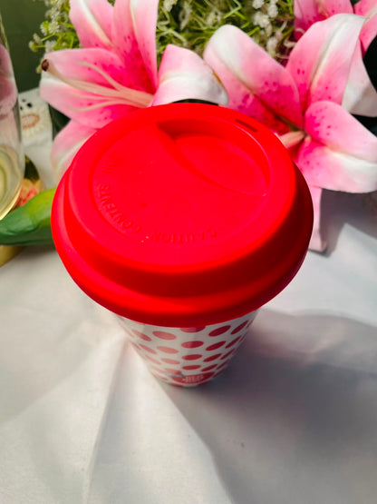 Comic Relief Red Nose Day Polka Dot Travel Mug Approx. 15 cm