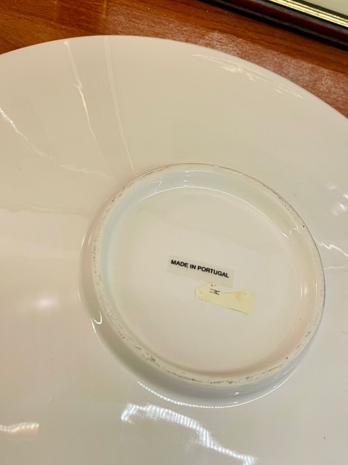 Large Portugal Ceramic Platter – Oven Safe, Modern Leaf Print Platter