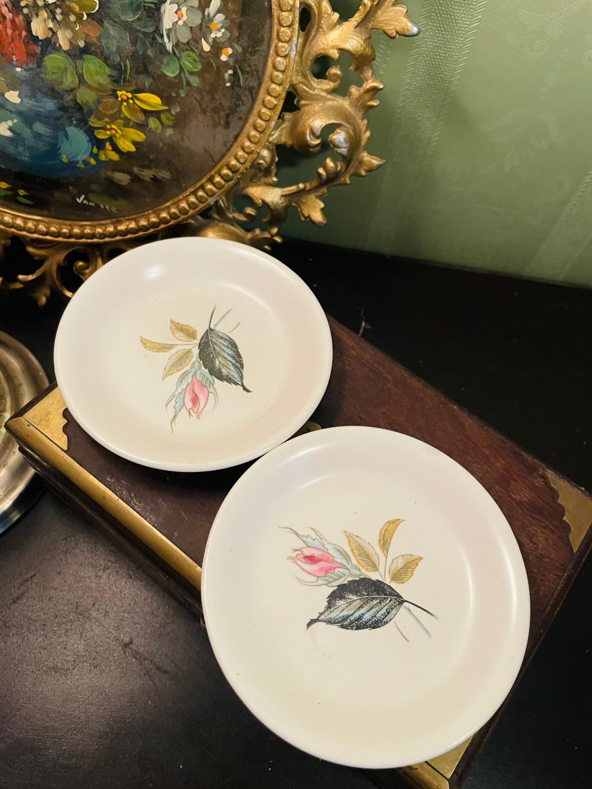 J & G Meakin Sol Rose Small Dishes Set of 2 England