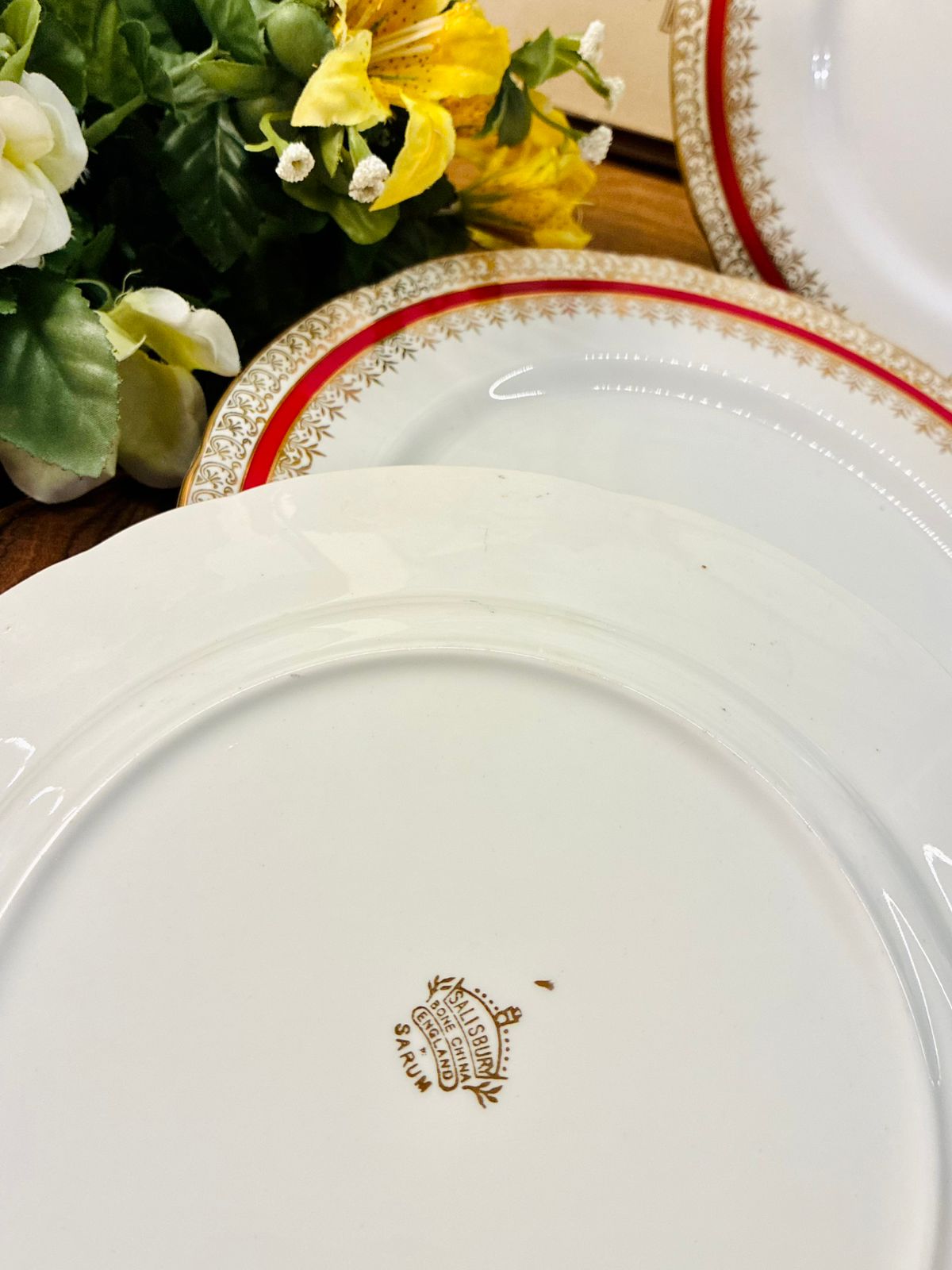 Salisbury Sarum Bone China Dinner Plates Set of 5