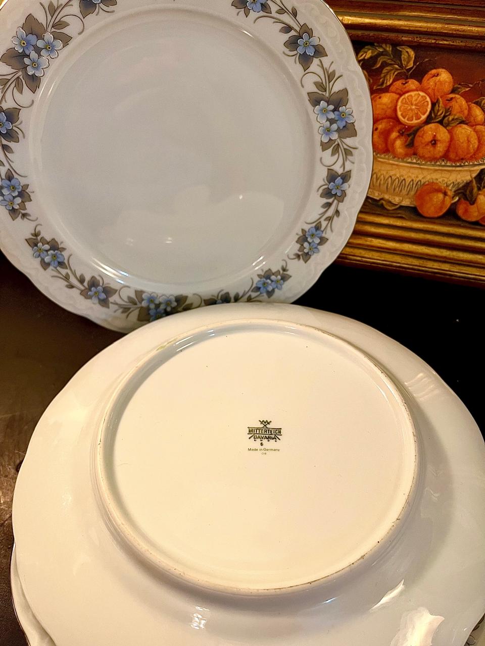 Winterling Bavaria Germany 9.5" Floral Dinner Plates Set of 4