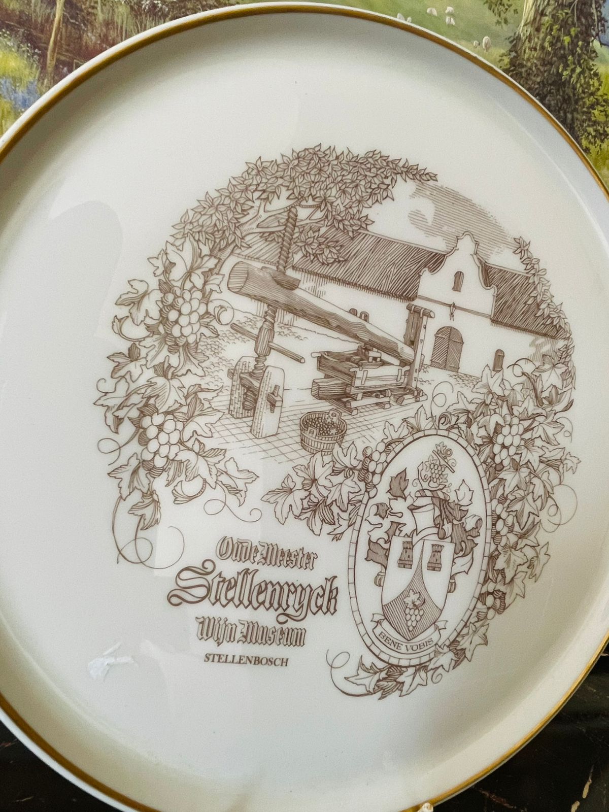 Vintage Commemorative Plate – Stellenryck Wine Museum, Stellenbosch (South Africa)