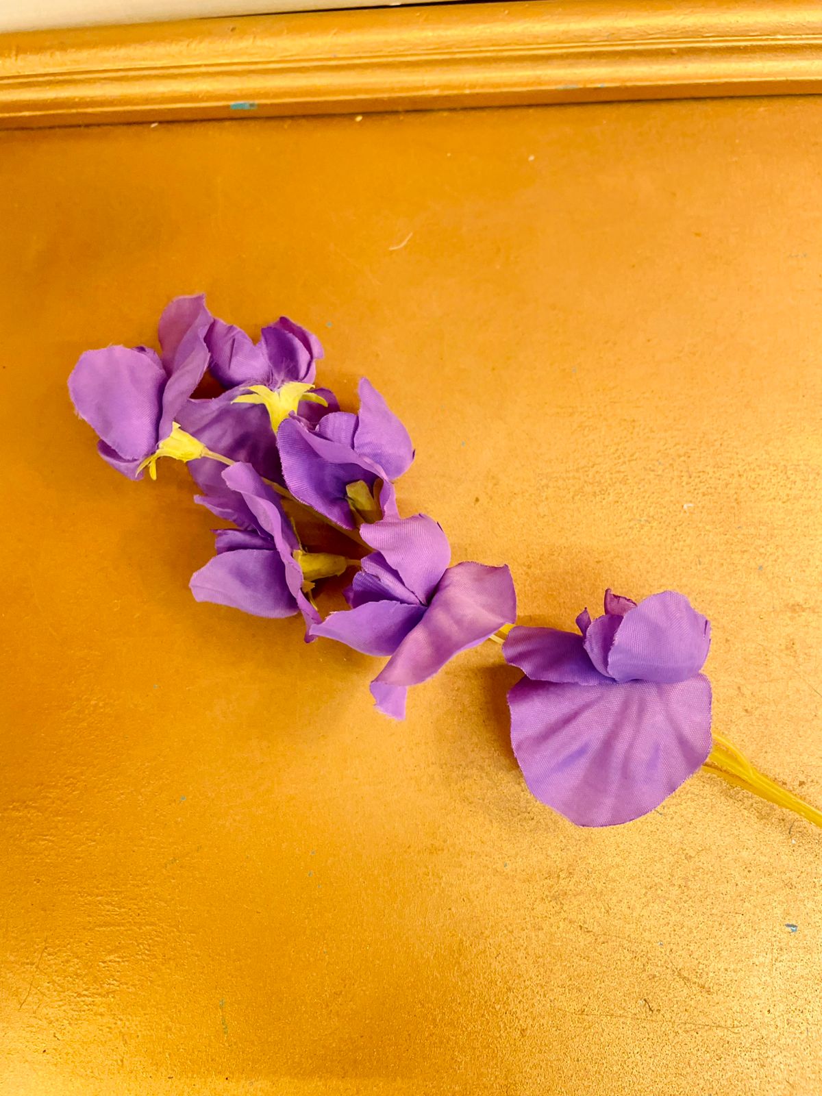 Purple Artificial Orchid Flower Stem 16"