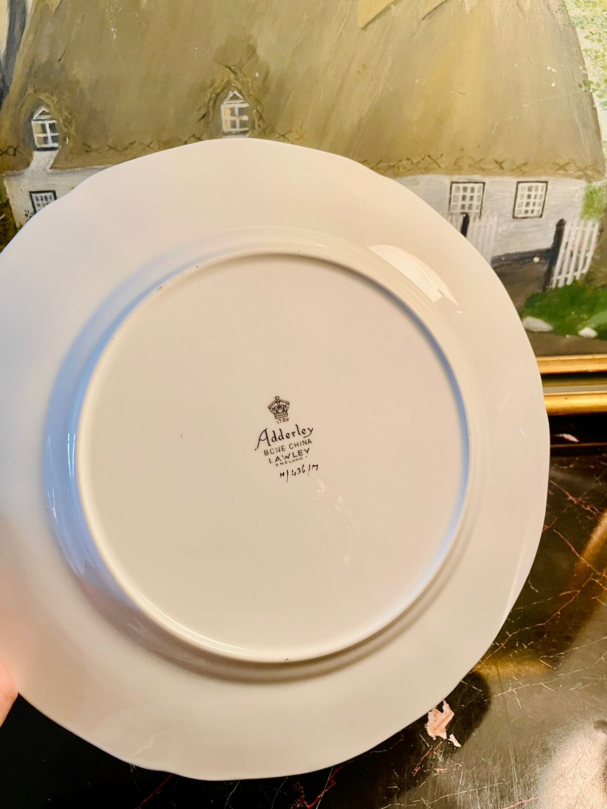 Adderley Bone China “Langley” Floral Decorative Plate  10 inches– Made in England.