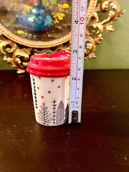 Starbucks Holiday Mini Ceramic Cup Decir