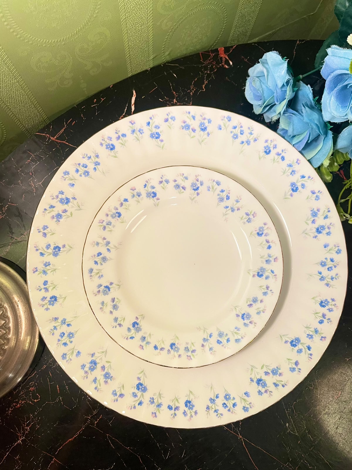 Royal Albert Memory Lane Dessert Plate Set & Platter