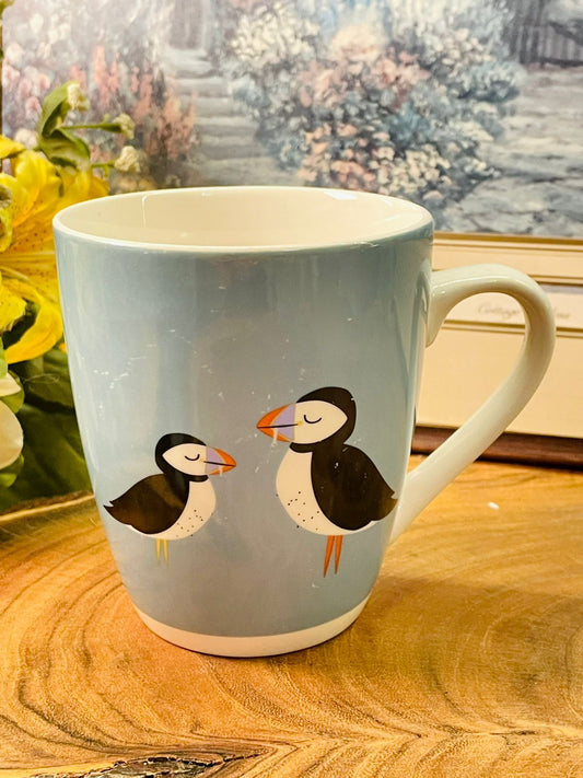 Dunelm Puffin Porcelain Mug | Coastal Bird Coffee Cup