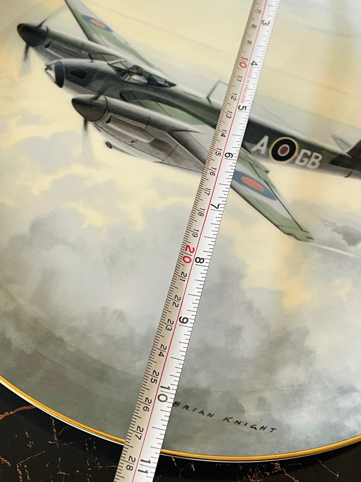 Pair of Coalport “The Lancaster Avro” Limited Edition World War II Decorative Plates – Pair – Made in England