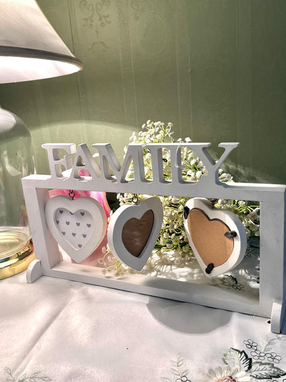 New England Friends Triple Heart Photo Frame 14 Inch