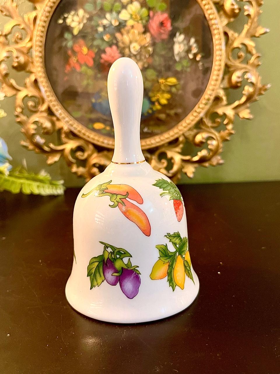 Fruit Pattern Porcelain Collectible Bell