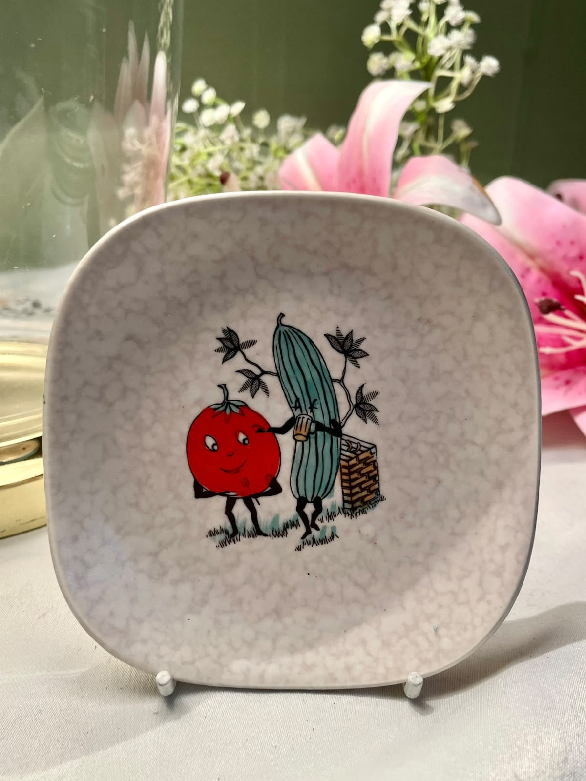 Fieldings Gaiety Grill Vegetable Decorative Plate 4.5 in