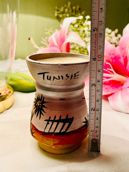 Tunisie Hand-Painted Ceramic Floral  Burner 11cm