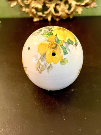 Floral Hanging Ceramic Pomander Ornament