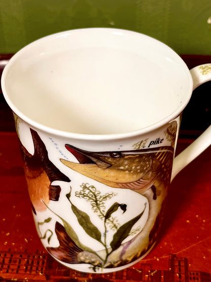 Hudson Middleton Gone Fishing Pike Fine Bone China Mug