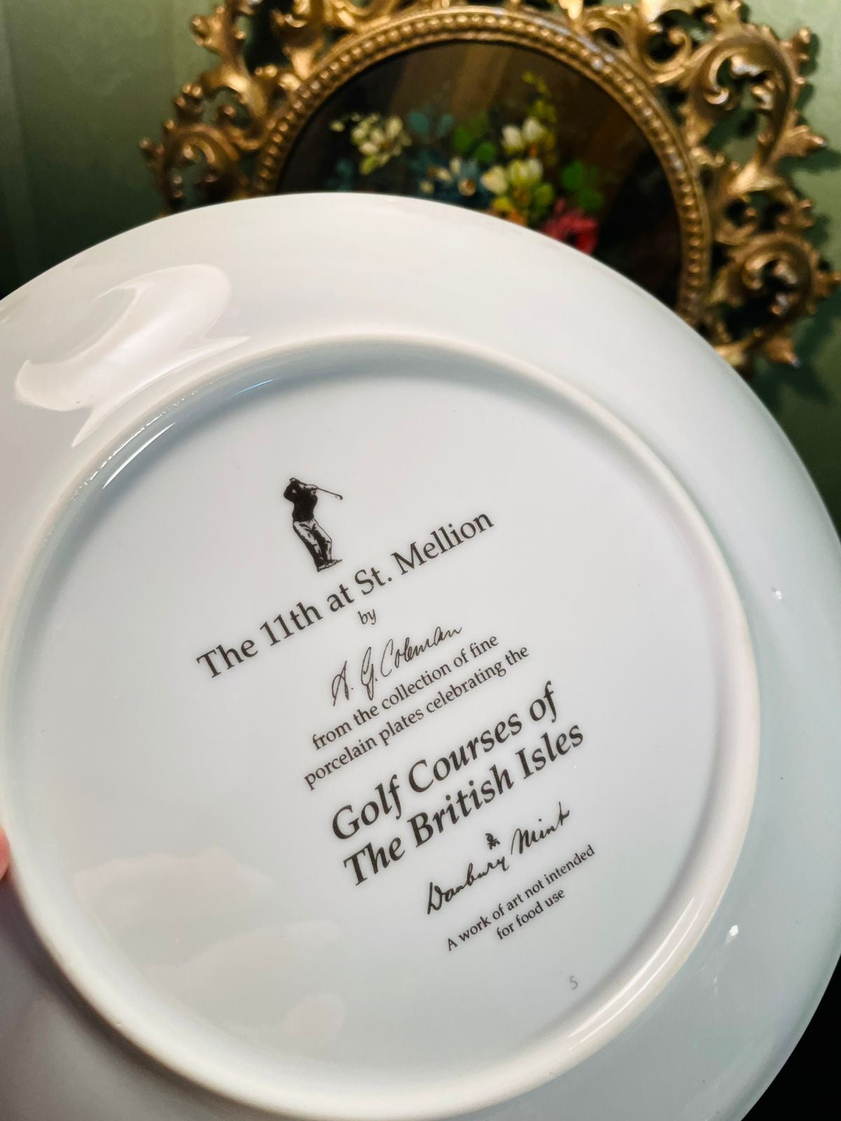 The 11th at St. Mellion Golf Course Porcelain Decor Plate – A.G. Hobson