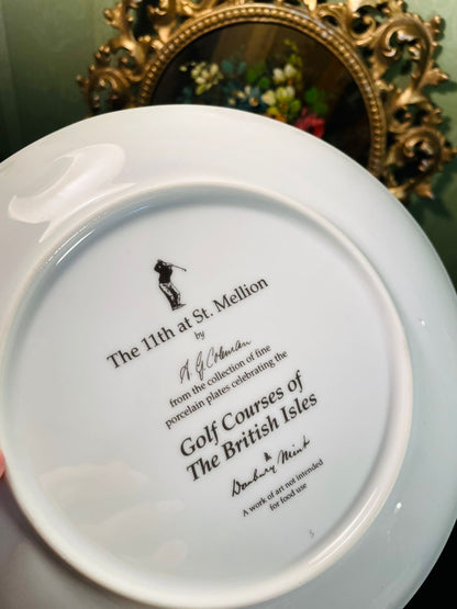 The 11th at St. Mellion Golf Course Porcelain Decor Plate – A.G. Hobson