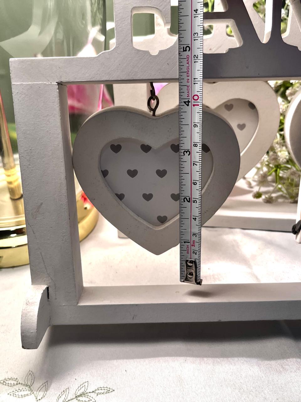 New England Friends Triple Heart Photo Frame 14 Inch