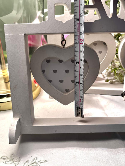 New England Friends Triple Heart Photo Frame 14 Inch