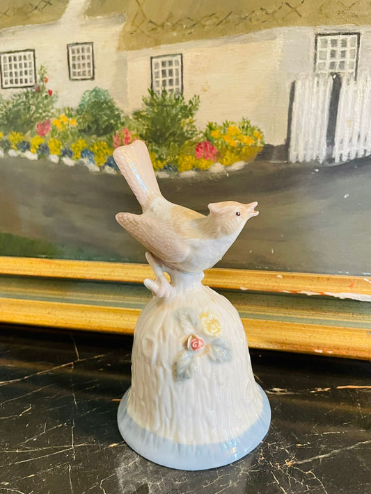 Vintage Towle White Dove Bird Porcelain Bell – Flower Bell Collectible