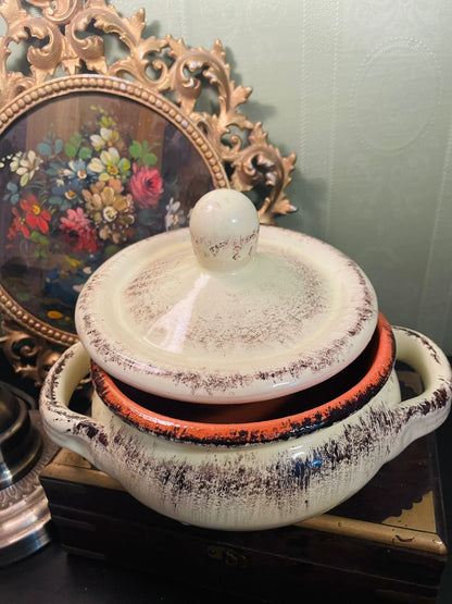 De Silva Italy Rustic Mini Lidded Casserole Pot 6 Inch