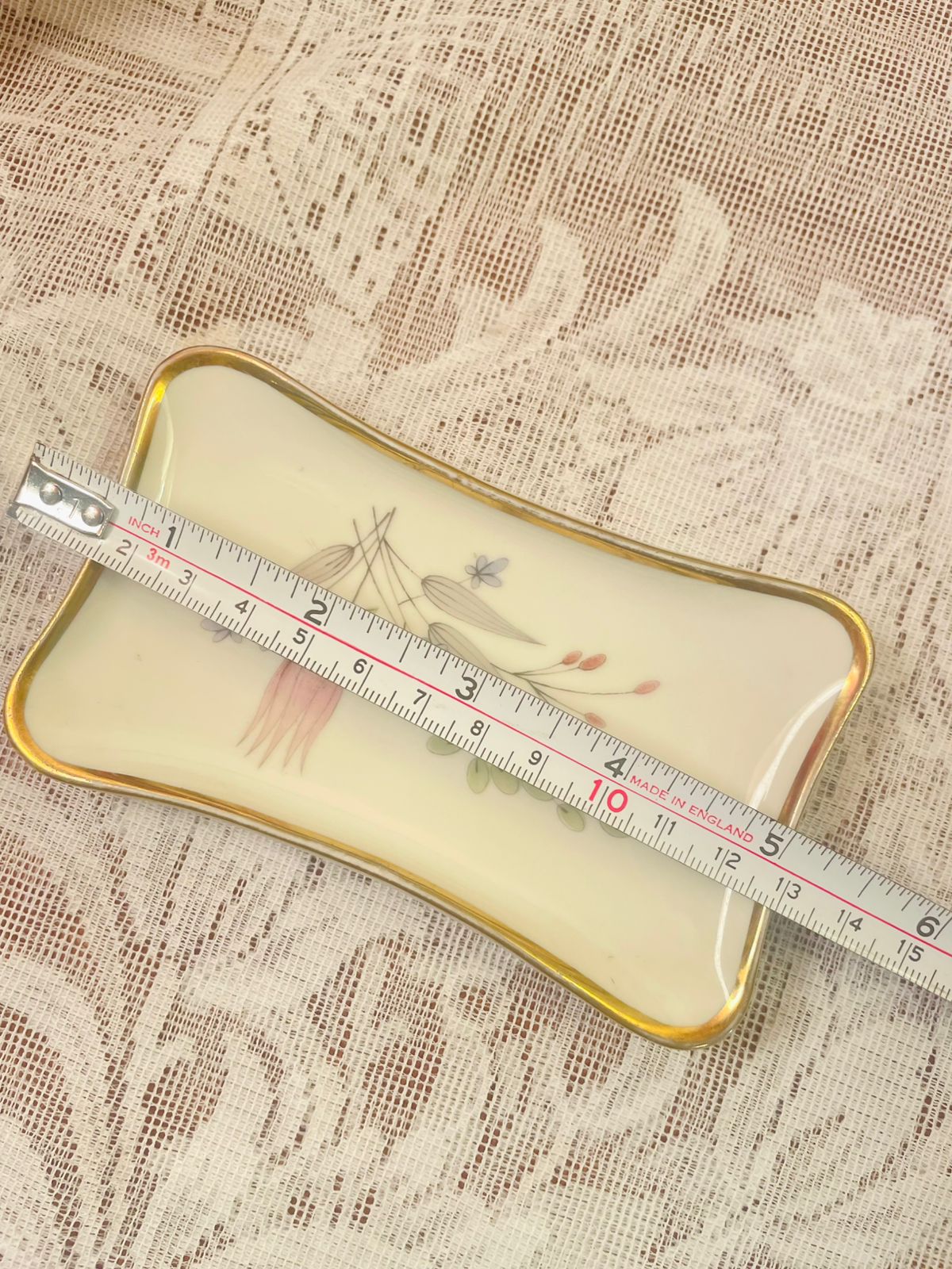 Alka Bavaria Modernist Floral Rectangular Tray 5 inch